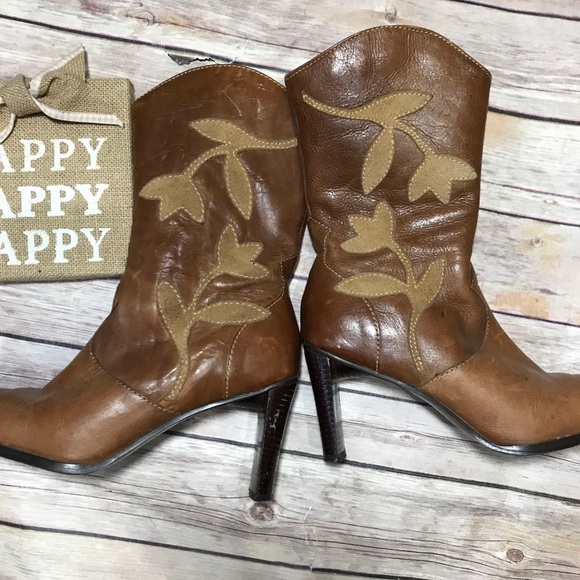 Boutique Matisse Brown Leather size 7 Vintage Boot - Picture 6 of 7